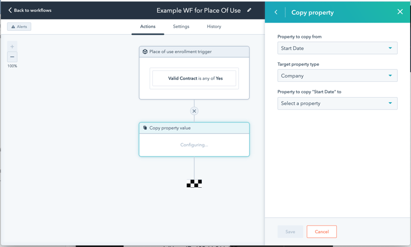 Custom objects can be used in workflows