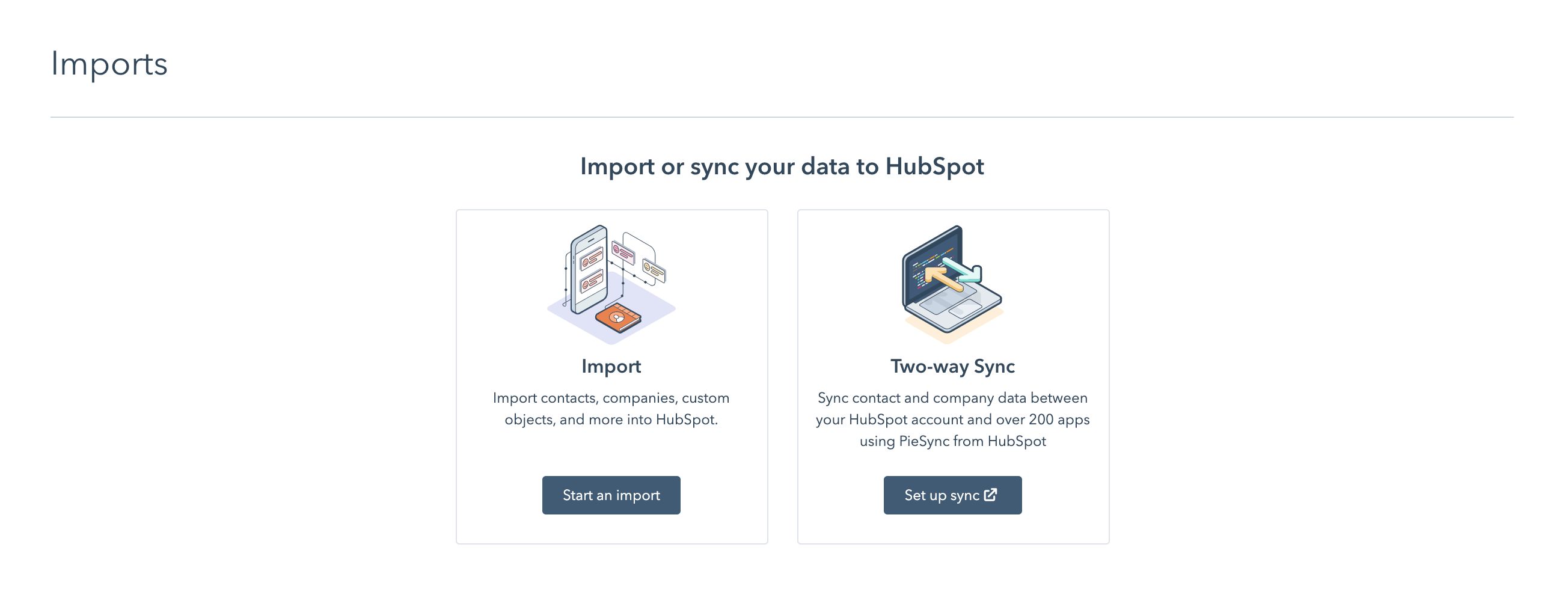 Keep your databases aligned with HubSpot's PieSync feature