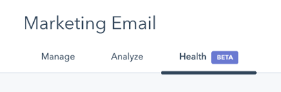 Track your email health score in HubSpot