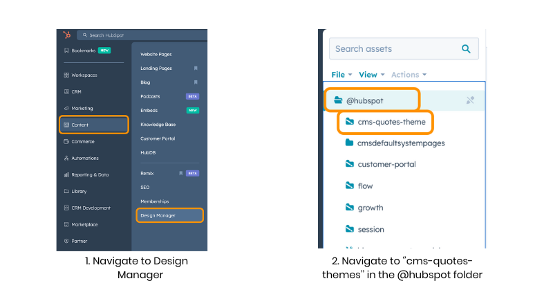 HubSpot_custom_quotes_Navigate to Design Manager