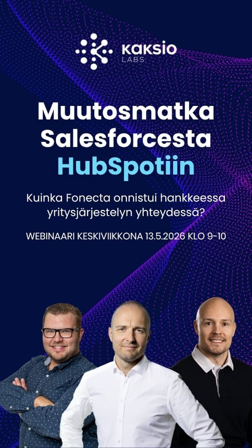 Fonectan matka Salesforcesta HubSpotiin