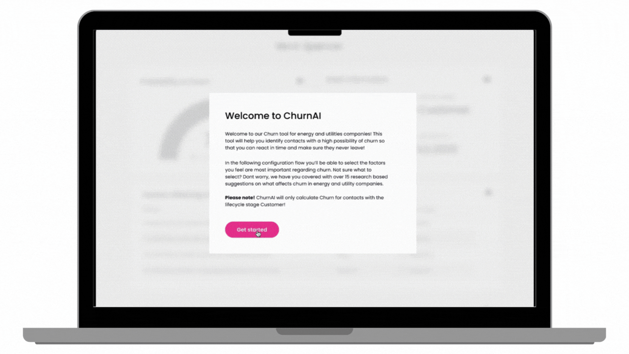 ChurnAI setup wizard