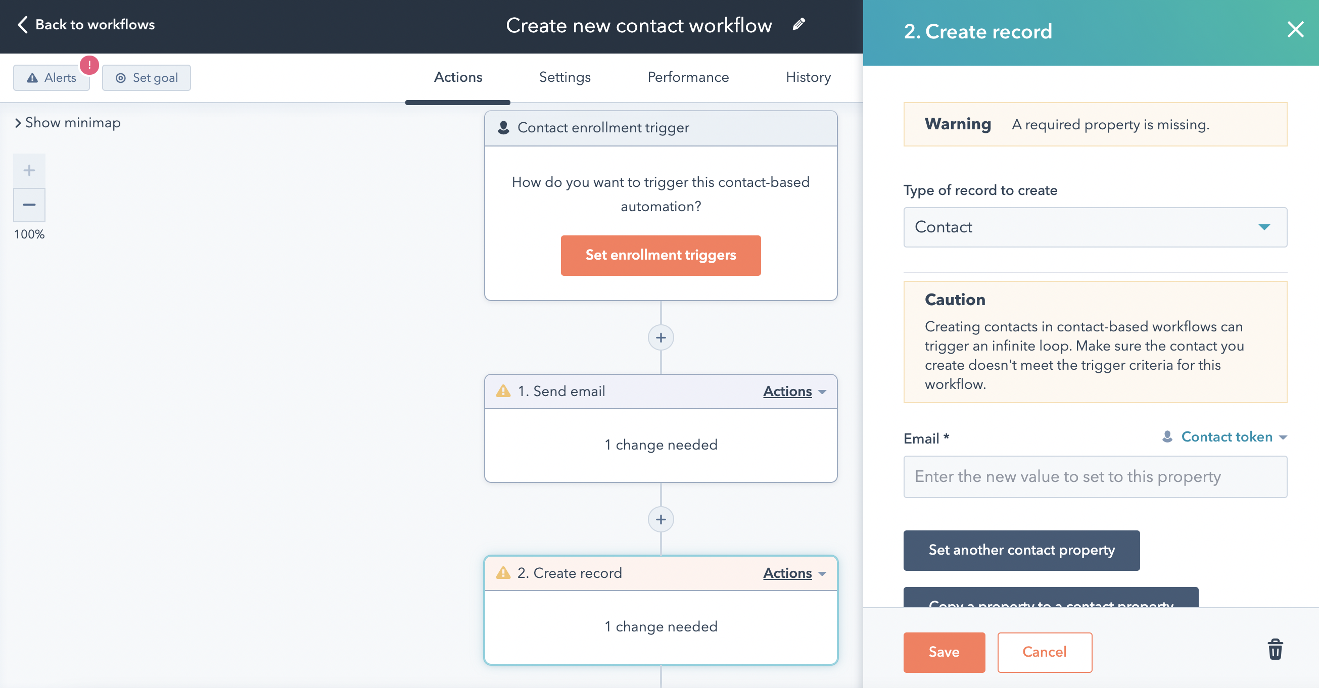 HS Updates Sep_Create Contacts with Workflow