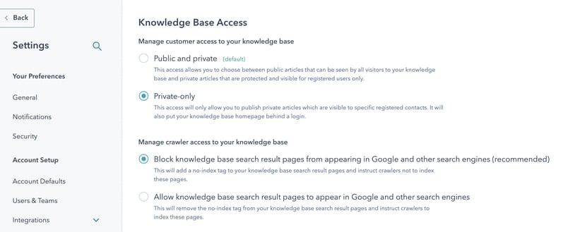 HS Updates Sep_Knowledge Base Settings