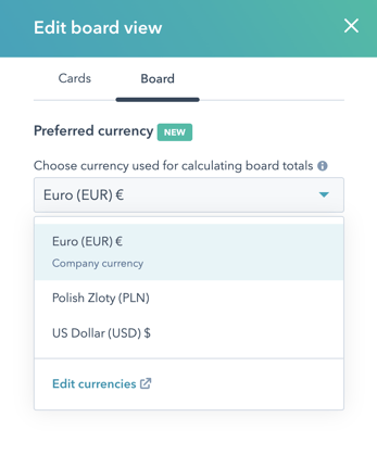 HS updates_Preferred currency