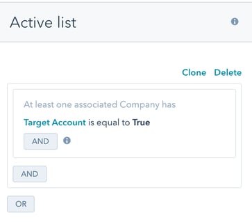 HubSpot ABM tools: company lists