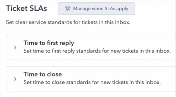 Ticket SLAs