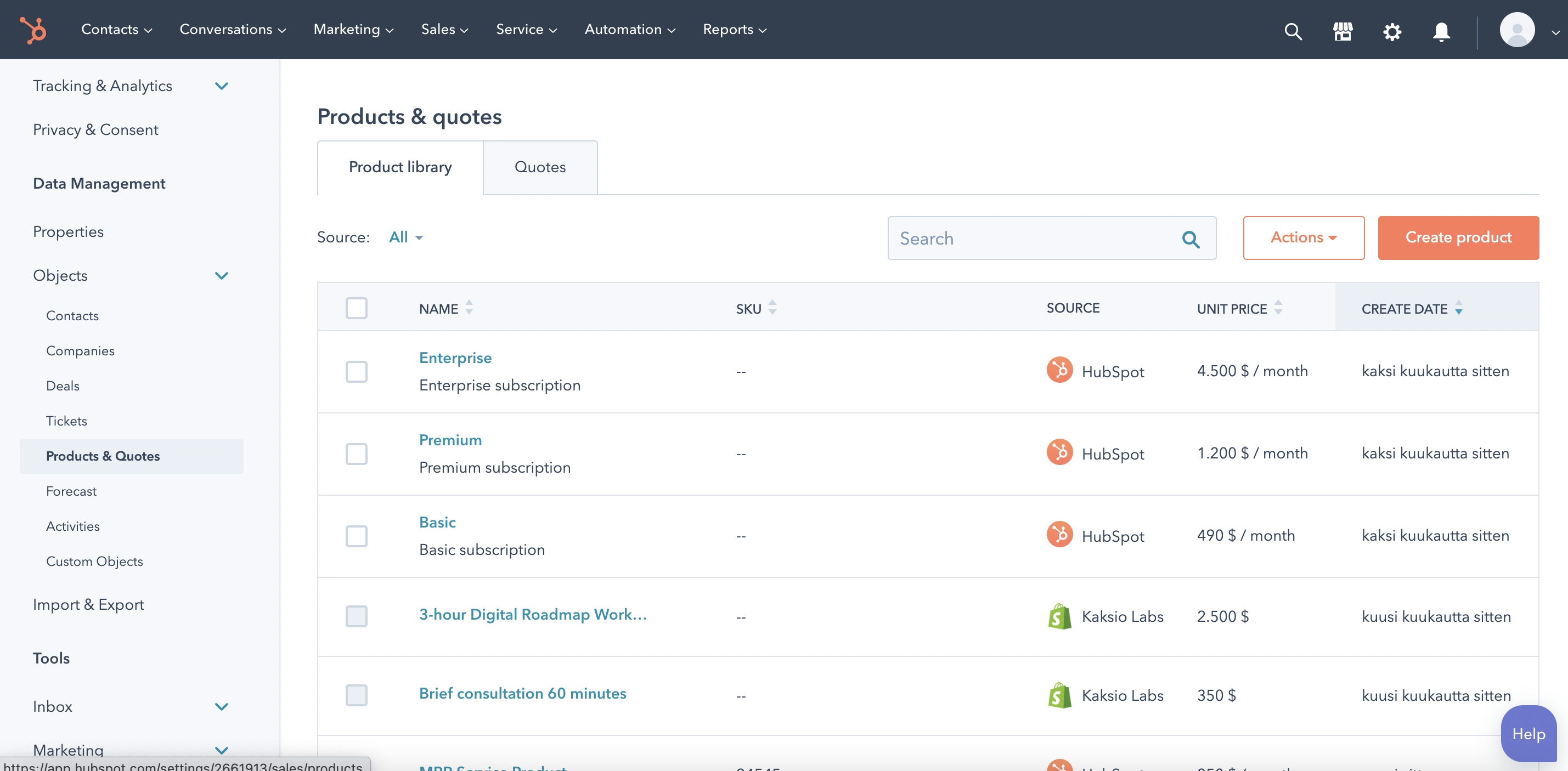 HubSpot brings products to all Pro+ HubS