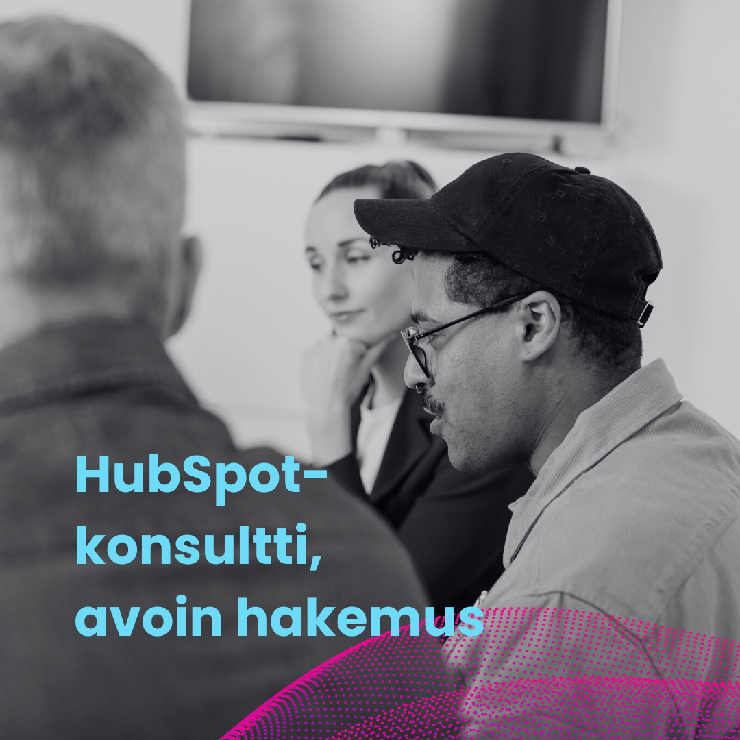 HubSpot-konsultti, avoin hakemus 